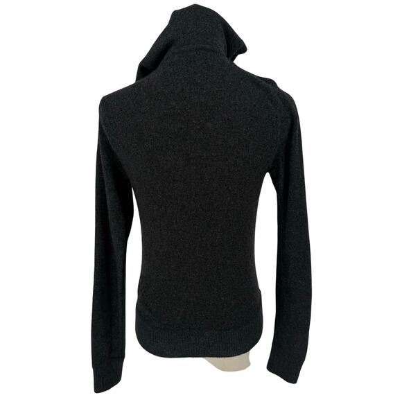 Vince Cashmere Zipper Front Hoodie Sweater Women's Size XS Grey Casual Designer - Picture 9 of 9